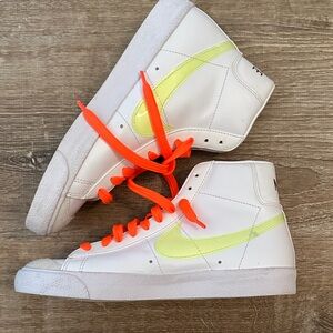 Nike High-Top Sneakers with Neon Accents